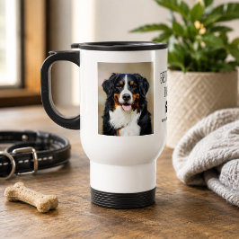 Bästa hundpappa | Två foto handskriven text kaffe Resemugg