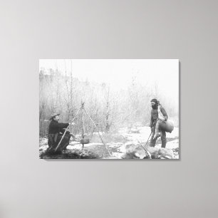 Bästa Hunt nära deadwood Photograph Canvastryck