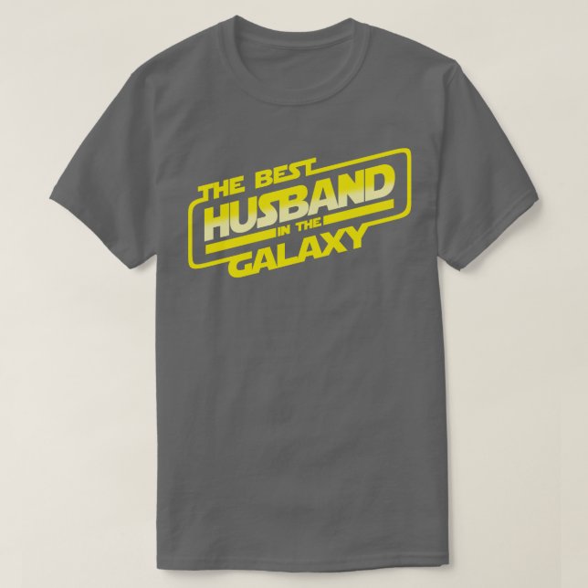 Bästa hus i Galaxy Fars dag Best Hubby T Shirt (Design framsida)