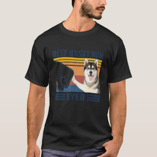 Bästa Husky-Mamma Någonsin Hundmamma Mödrar T Shirt