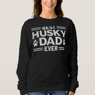 Bästa Husky Pappa All Puppy Owner Hund Parent T Shirt