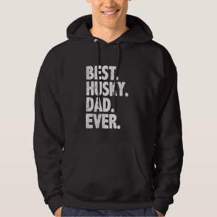Bästa Husky Pappa Alltid Rolig hund Ägare, Tjock f Hoodie