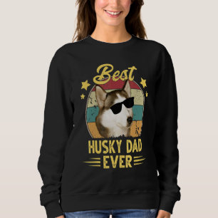 Bästa Husky Pappa någonsin Husky Hund Fars dag T Shirt