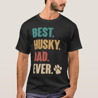 Bästa Husky Pappa Någonsin   Siberian Husky Hund T Shirt
