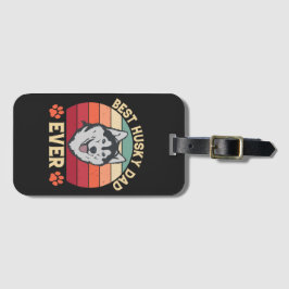 Bästa husky pappa någonsin Ultimate Kärlek Bond hu Bagagebricka