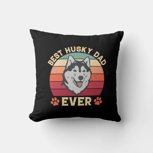 Bästa husky pappa någonsin Ultimate Kärlek Bond hu Kudde (Framsida)