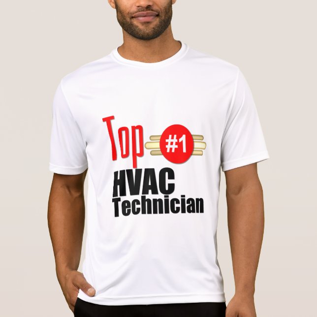 Bästa HVAC-tekniker Tee Shirt (Framsida)