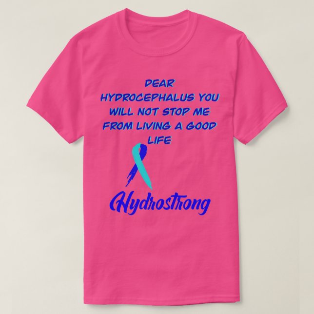 Bästa hydrocephalus hydrostrong hydrocephalus Medv T Shirt (Design framsida)