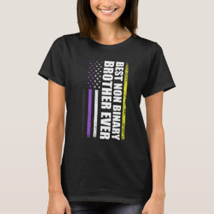 Bästa icke-binär broder någonsin LGbt Gay pride T Shirt