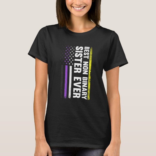Bästa icke-binära bister någonsin, icke-binärt Pri T Shirt (Framsida)