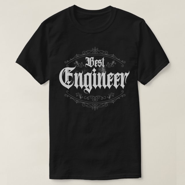 Bästa Ingenjör Classic T Shirt (Design framsida)