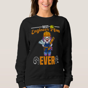 Bästa ingenjörsmamma någonsin Byggnadsarbetare Mam T Shirt