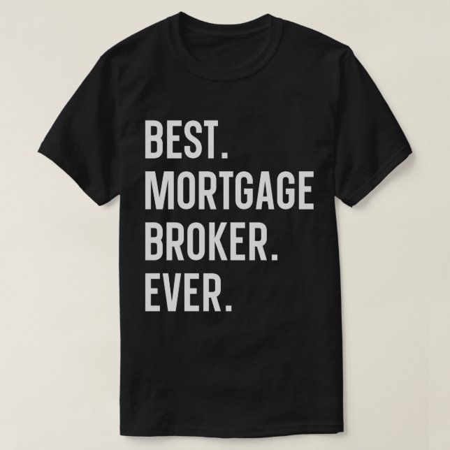 Bästa inteckningsmäklare någonsin t shirt (Design framsida)
