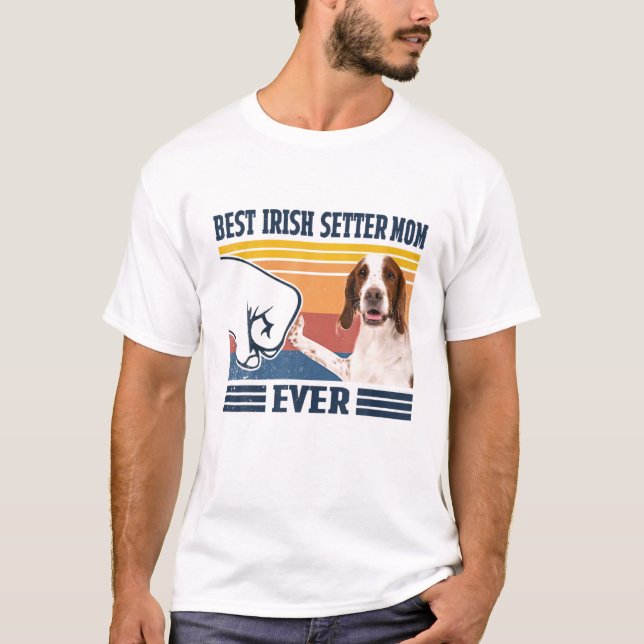 Bästa IRISH RED OCH WHITE SETTER Mamma någonsin Ro T Shirt (Framsida)