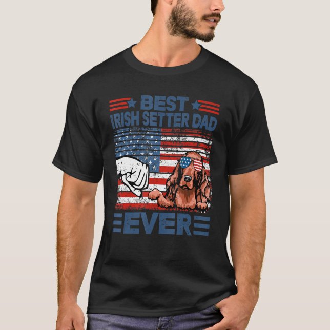 Bästa irländska bokstaven Pappa Allamerikanska Fla T Shirt (Framsida)