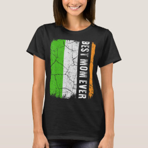 Bästa irländska Mamma någonsin Irland Flagga Mors T Shirt