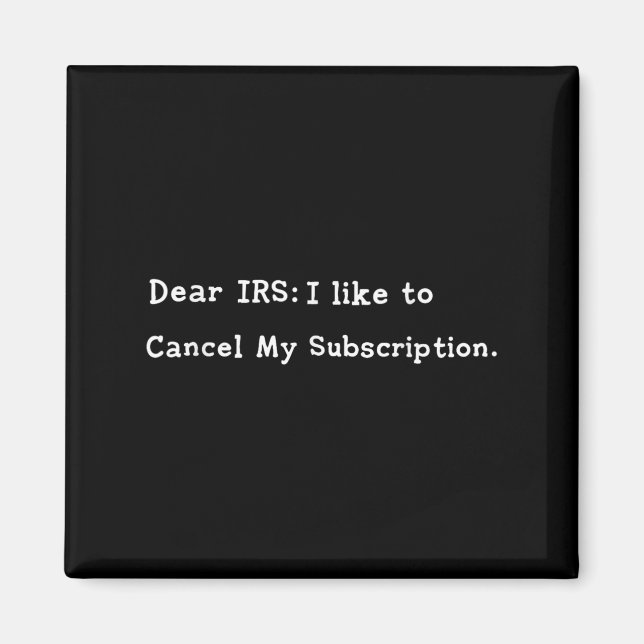 Bästa irs Funny Tax Season Accounting Memcasti Magnet (Framsidan)