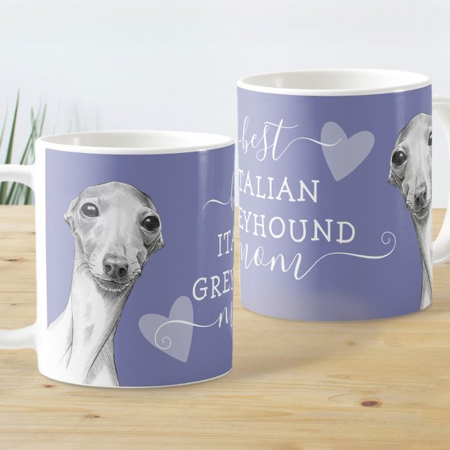Bästa italienska Greyhound Hund Cute Funny Iggy Ar Kaffemugg (Skapare uppladdad)