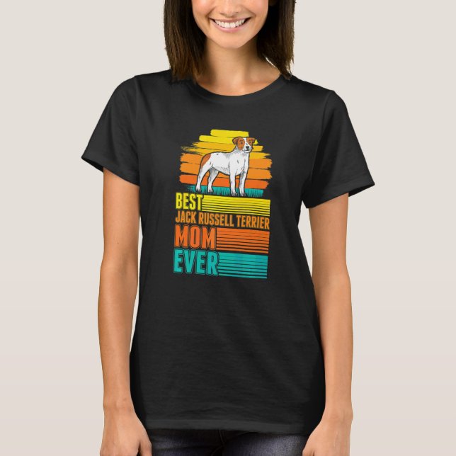 Bästa Jack Russell Terrier Mamma Någonsin Jack Rus T Shirt (Framsida)