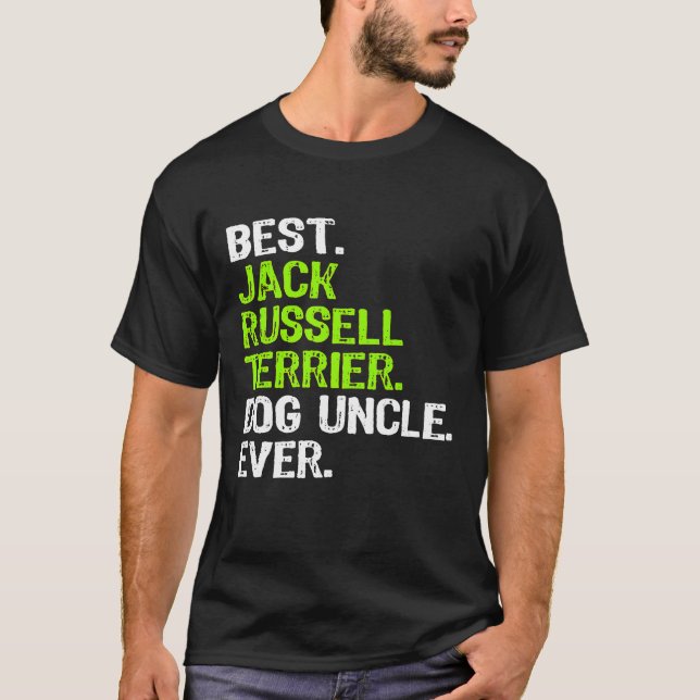Bästa Jacken Russell Terrier Hund T Shirt (Framsida)