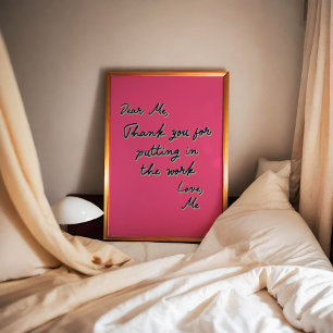 Bästa jag inspiration Motivational Trendig Art Poster