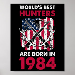 Bästa jägare, född 1984, Hjort, jakt på amerikansk Poster