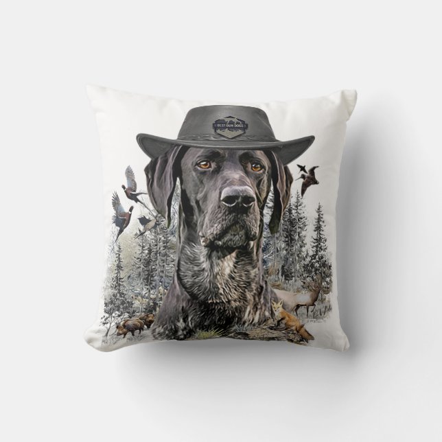 Bästa jakt på Hundar (GSP) Kudde (Framsida)