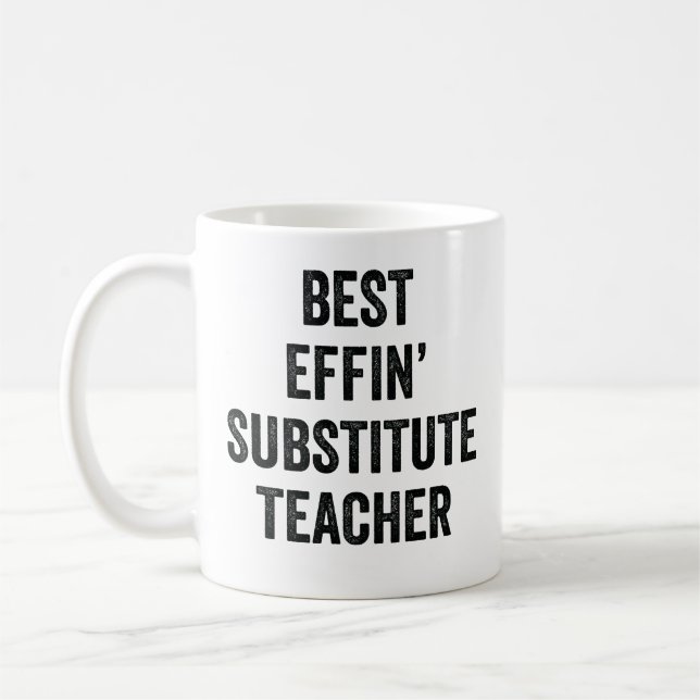 Bästa jävla vikarie kaffemugg (Vänster)
