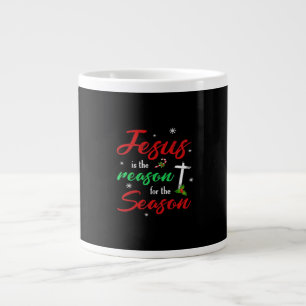 Bästa Jesus är för säsongsjul-Helgdag Jumbo Mugg