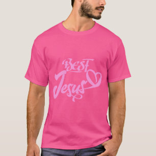 Bästa Jesus - Rosa T Shirt