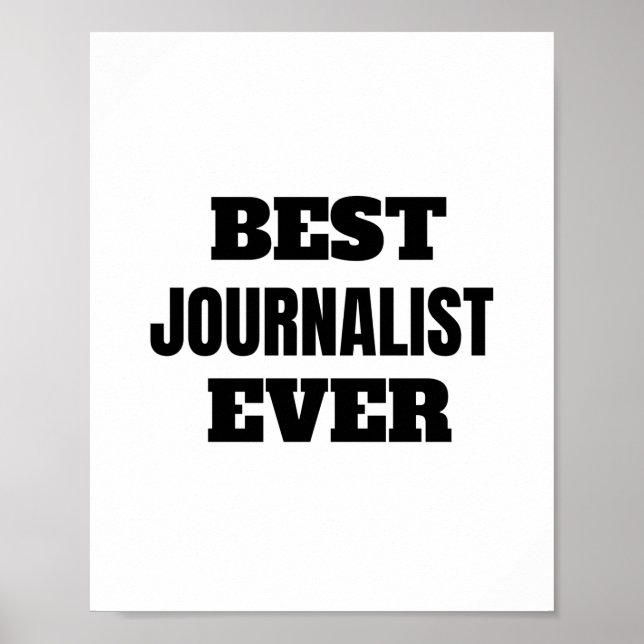 bästa journalist poster (Framsidan)