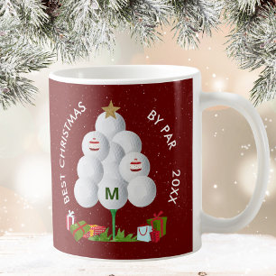 Bästa jul efter Par Golf Boll Träd invigningsåret Kaffemugg