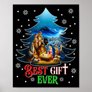 Bästa julen någonsin Jesus Nativity Scen God Jul Poster
