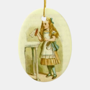 Bästa Julgran-prydnadsföremål - Alice Wonderland Julgransprydnad Keramik