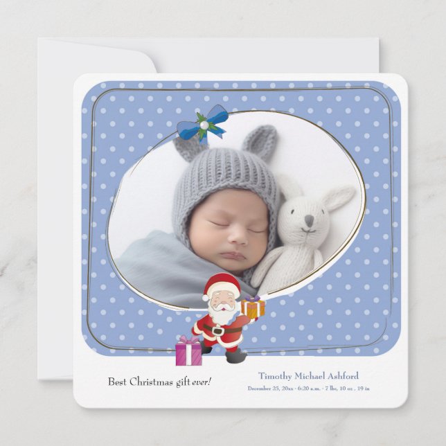 Bästa julklapp någonsin - födelsemeddelande meddelande (Framsida)