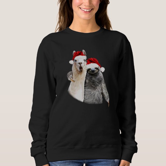Bästa julklappar Slot & Llama Funny jul T Shirt (Framsida)