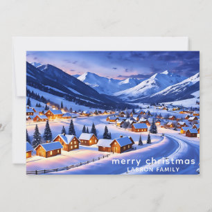 Bästa julkort, Snövit vintervonderland Julkort