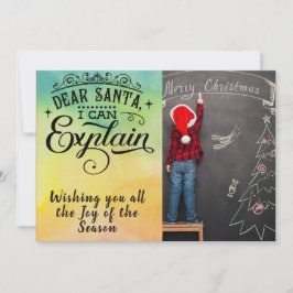 Bästa jultomte/juloffert/2-sidigt kort/vattenfärg julkort