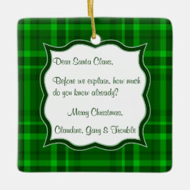 Bästa Jultomten Brev jultorg Ornamet Julgransprydnad Keramik