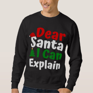 Bästa jultomten jag kan förklara jul lång ärmad tröja