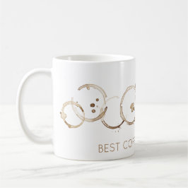 BÄSTA KAFESKÖR NÅGON Kaffe Ringar Brown White Roli Kaffemugg