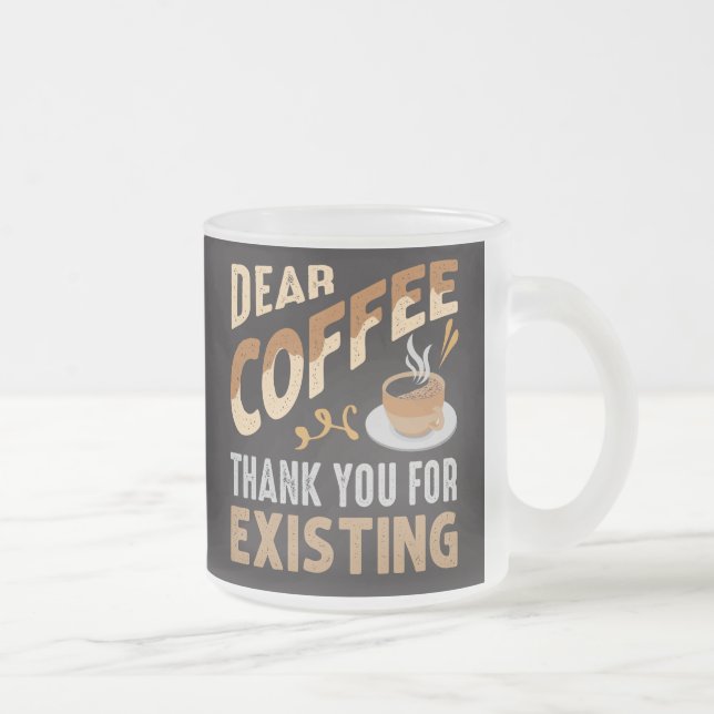 Bästa kaffe-Tack för befintlig snål kaffe Frostad Glasmugg (Höger)