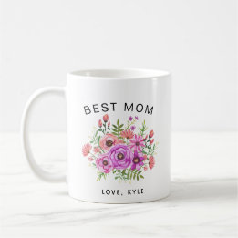 bästa kaffet mamma blommigt bouquet mors dag kaffemugg