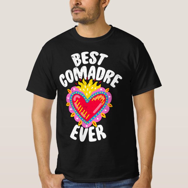Bästa kamadre någonsin Heart Milagritos - Mexikans T Shirt (Framsida)