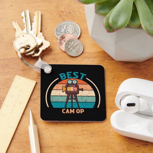 Bästa kamerauppspelning - nyckelkedjan Retro Stil Nyckelring (Skrivbord)