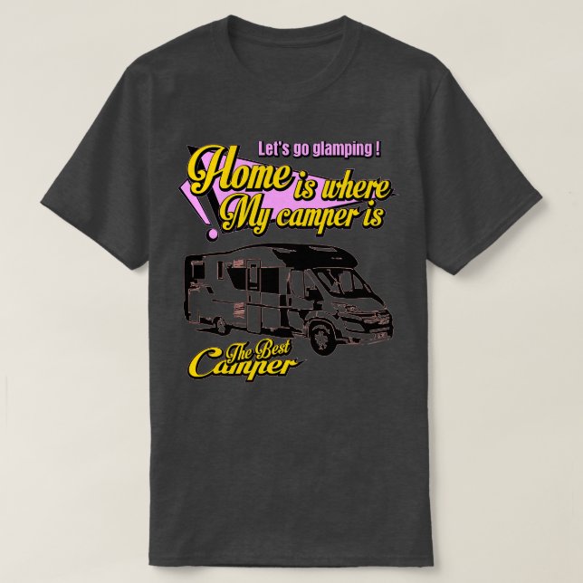 Bästa kamper-lampa 1 t shirt (Design framsida)