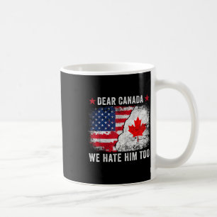 Bästa Kanada vi hatar honom också - Anti Donald Tr Kaffemugg