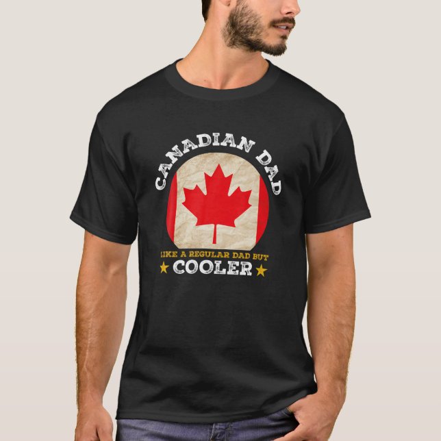 Bästa kanadensiska Pappa någonsin Fars dag Canada  T Shirt (Framsida)