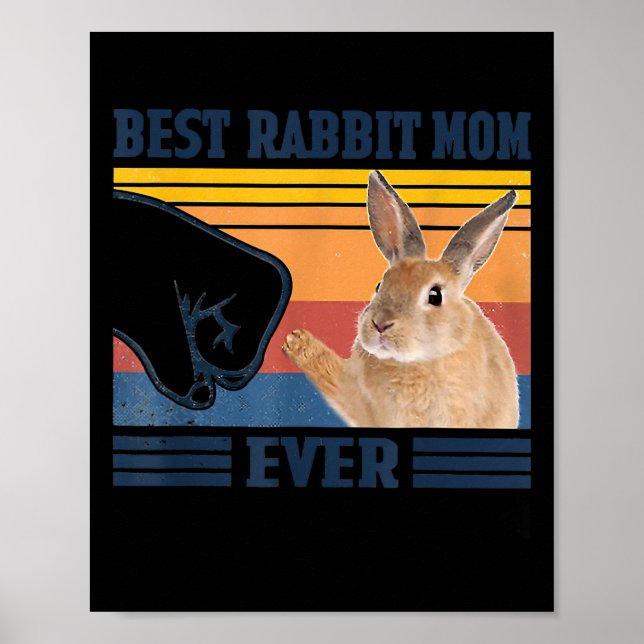 Bästa kanin Mamma någonsin Mors dag-gåva Poster (Framsidan)