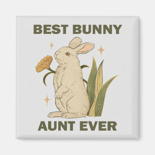 Bästa kaninmoster någonsin Söt Kawaii Familjefest Magnet